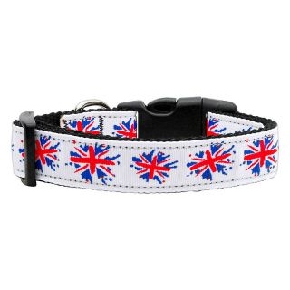   Union Jack UK Flag Adjustable Nylon Dog Cat Collar Leash Available