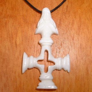 Pendant PB095 bone Dog of Hell hand carved organic new top seller woof