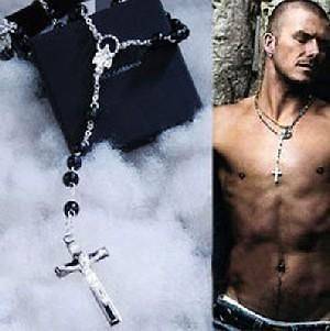 DAVID BECKHAM ROSARY BEAD NECKLACE HOT SELLER ON THE GLOBAL 