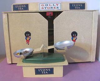 Vintage GOLLY Golliwog Doll House Grocery STORE Lyon Tea Peek Frean 