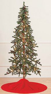 6ft Alpine Pre Lit Christmas Tree Realistic Wood Trunk Pine Cones 516 