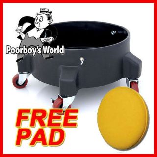 PoorBoys World Dolly For use with Car Wash Bucket Wheel Base Seat Lid