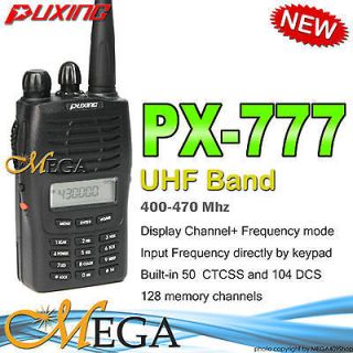 Puxing PX 777 UHF 400 470Mhz Band Radio