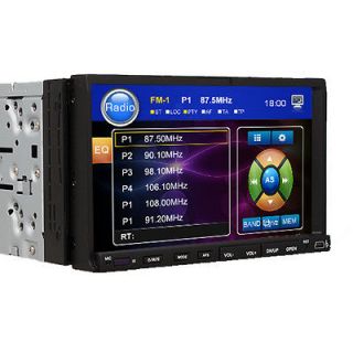 Double 2 Din 7 Car DVD Player Touch Screen SWC Anti Shock