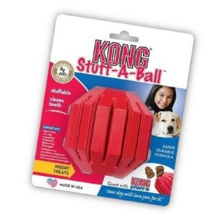 Kong Stuff a Ball rubber Dog pet toy Treat dispensing / StuffN dental 