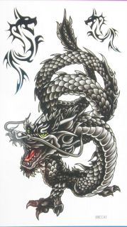 Giant Dragon Non Glitter Temporary Tattoos #HM330 New Arrival!!