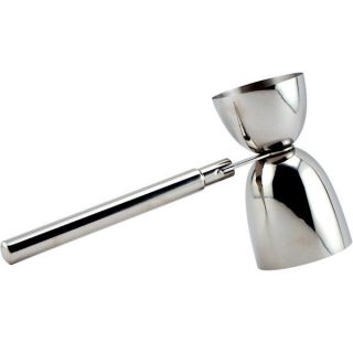 Stainless Steel Double Cocktail Jigger with Handle   1 oz & 2 oz   Bar 