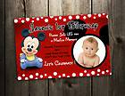 MICKEY MOUSE INVITATION BIRTHDAY PARTY CARD SHOWER BABY INVITES F6  9 