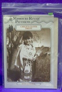 Native American Crafts Childs Cloth Dress Pattern New