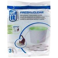 Catit Water Fountain Small Replacement Foam Filters 3pk (50053 & 55600 