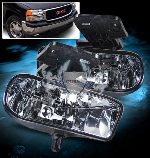   Sierra Clear Lens Fog Lights Driver Passenger Driving Lamps Assembly