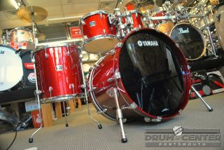 Yamaha Oak Custom Drum Set Red Sparkle   22/10/12/16   