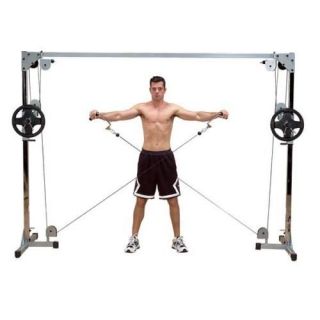 body solid cable crossover machine, use free weights