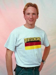 German American Flag T Shirt Deutschland Imprint Text