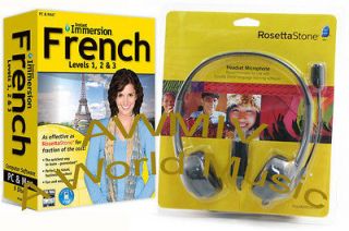 Instant Immersion FRENCH Language Software with Rosetta Stone Headset 