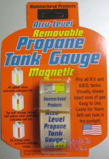 Removable Accu Level Propane Tank Gauge with Magnetic back NEW MADE IN 