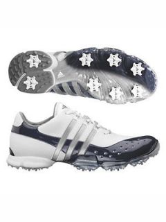   in Box Mens Adidas Powerband 3.0 671012 Golf Shoes White/Navy/Steel I