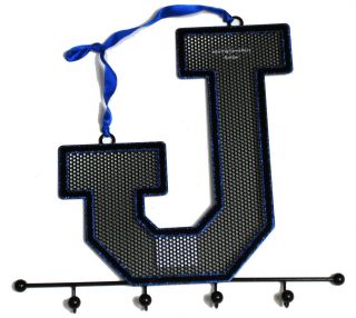 CLAIRES GIRLS INITIAL J BLUE EARRING & JEWELLERY HOLDER BNWT
