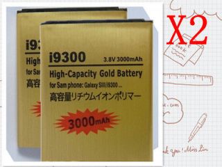 2X3000mah High Capacity Battery For Samsung Galaxy S3 i9300/i747/L710 