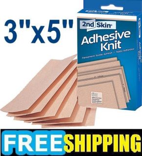 Spenco 2nd Skin ADHESIVE KNIT Medical 6 Sheets 3x5 Blister Bandage 