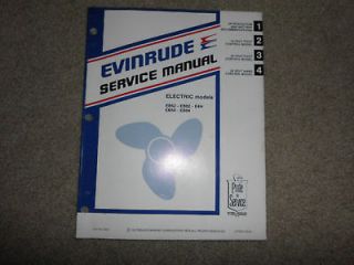 1980 Evinrude Electric Trolling Motor Service Repair Shop Manual 12 24 