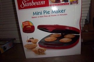 New Sunbeam Mini Pie Maker Cooker Baker Christmas Tarts & More