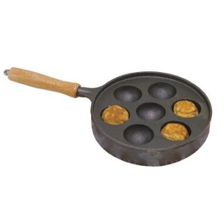 Norpro Danish Aebleskiver Pan Cast Iron Makes 7 Filled Pastries NEW