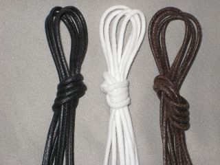 Cordo Hyde Wax Shoe Laces  4 Colors, 6 Lengths  2 PAIRS  NEW