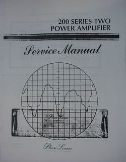 PHASE LINEAR PL 200 Series II AMPLIFIER SERVICE MANUAL
