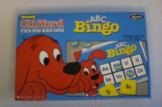 Clifford The Red Dog ABC Bingo Game Roseart Ages 4+ NEW