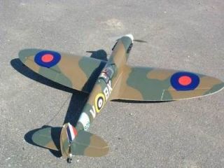 Electric 1/6 Scale Spitfire Plans, Templates, Instructions
