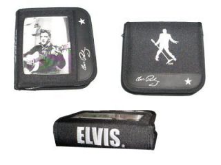 ELVIS PRESLEY   GLOSSY B&W CLASSIC EARLY PHOTO IMAGE CD WALLET CASE 