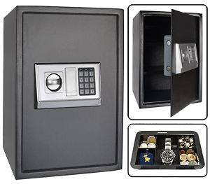   Large Digital Safe Home Gun Cash Box Electronic Security Jewel Box