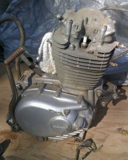 1976 HONDA TL250 ENGINE, wire harness, engine bolts mounts, skid plate 