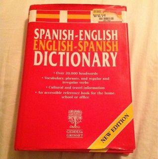 Spanish Englis​h Dictionary by Geddes (2003, Hardcover, Bilingual)