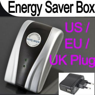 Power Electricity Saving Energy Saver Box Save 30% US/EU/UK Plug USB 