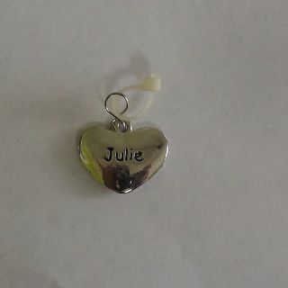 GANZ PUFFED HEART PERSONALIZED CHARMS OR PENDANTS LETTER J NAMES