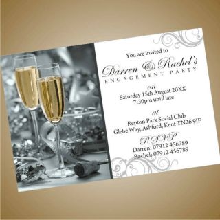 Personalised Engagement Party Invitations Invites