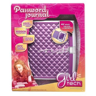 PASSWORD JOURNAL 7 Electronic Diary w/ Voice Recognition Girl Tech 