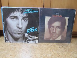 LP Lot Leonard Cohen Songs Of & Bruce Springsteen The River