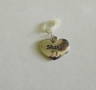 GANZ PUFFED HEART PERSONALIZED CHARMS OR PENDANTS LETTER S NAMES