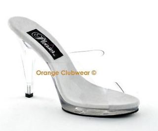 PLEASER Womens Sexy Slides High Heels Evening Shoes