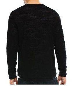 ARMANI EXCHANGE AX Mens Linen Slub Henley Sweater Shirt Size XXL