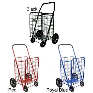 Extra Large Heavy duty Shopping Cart     Black