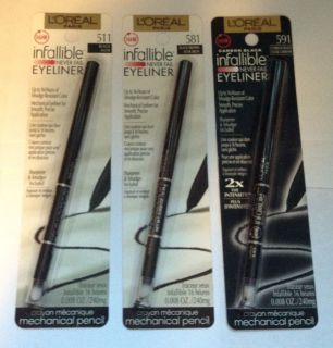 Loreal Infallible Never Fail Eyeliners, You Choose the Colors