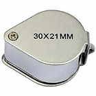 New Jewelers Eye Loupe Loop Foldable Magnifier 30 x 21mm Jewelry 