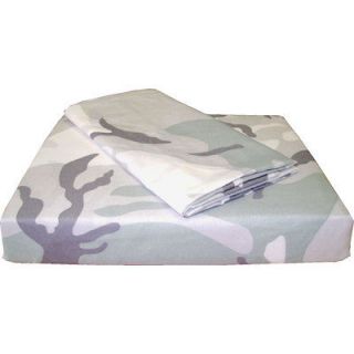   CAMOUFLAGE Extra Long TWIN SHEET SET   Military Bedding Camo Sheets