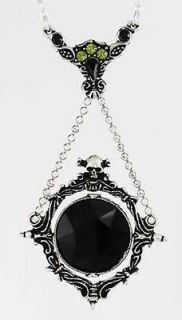 Obsidian Mirror Necklace Scry Stone Scrying Mirror Pendant Wiccan 