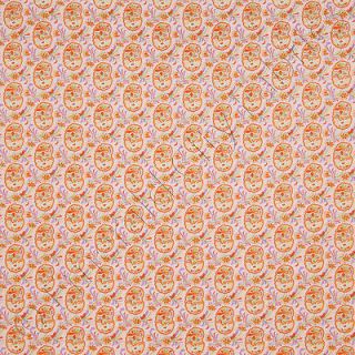   London Art Fabrics Paisley Rustic White Pink Cotton Quilt Fabric /Yd