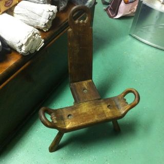 Antique Labor / Birthing Chair NICE WOODEN